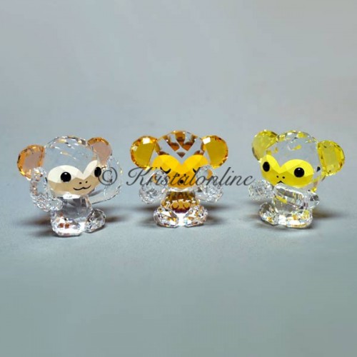 Swarovski Kristal | Silver Crystal | Aziatische Sýmbolen | De Drie Aapjes | 5428005